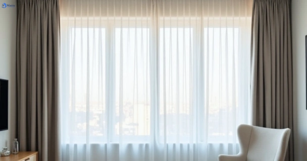 Freshly steam cleaned curtains in maroochydore QLD