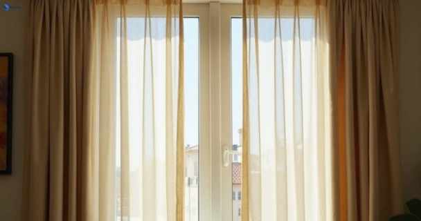 Dusty and dull curtains in maroochydore before steam cleaning